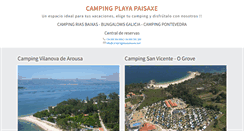 Desktop Screenshot of campingplayapaisaxe.com