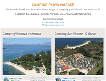 Tablet Screenshot of campingplayapaisaxe.com